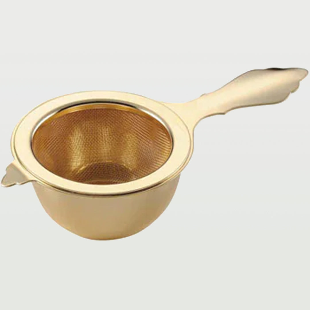 Luxury TEA STRAINER with SAUCER